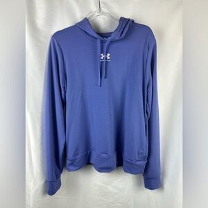 Under Armour Purple loose fit Long Sleeve Hoodie. Women’s size Medium.